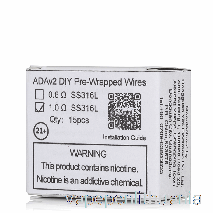 Yihi Sxmini Ada V2 Diy Suvynioti Laidai 1,0 Omų Ritės Vape Skystis